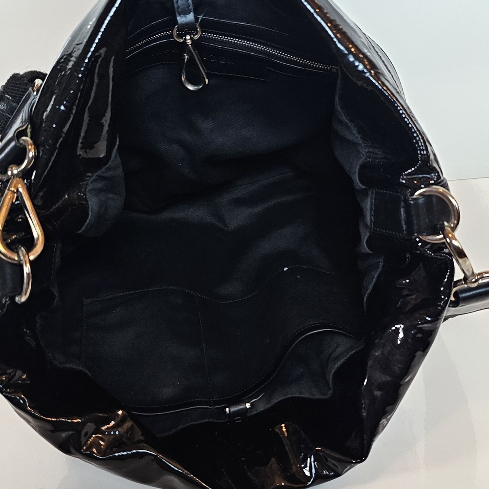 Ralph Lauren Black Patent Shoulder Bag - Picture 5 of 9